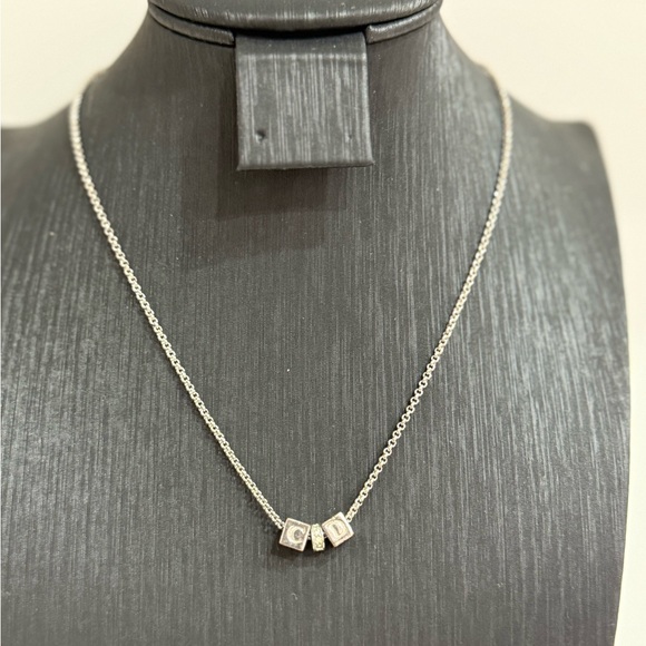 Christian Dior “CD” Silver Necklace - Picture 8 of 16